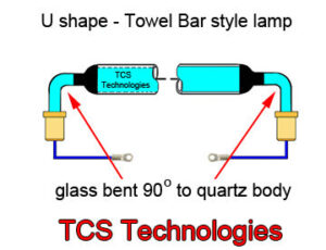 U-shape UV lamp