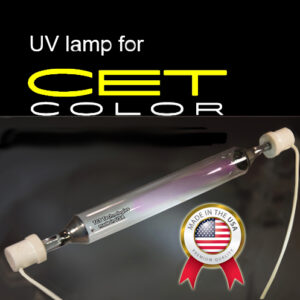 UV cure lamps for CET Color printer