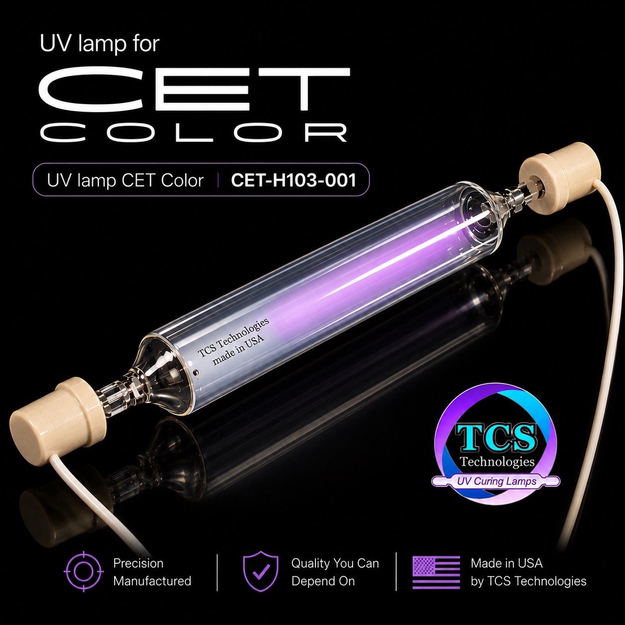 CET Color H103-001 Replacement UV lamp | TCS Technologies