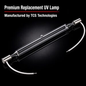 Premium replacement UV lamp manufactured by TCS Technologies with stainless steel end caps and lead wires