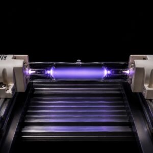 UV curing lamp being tested