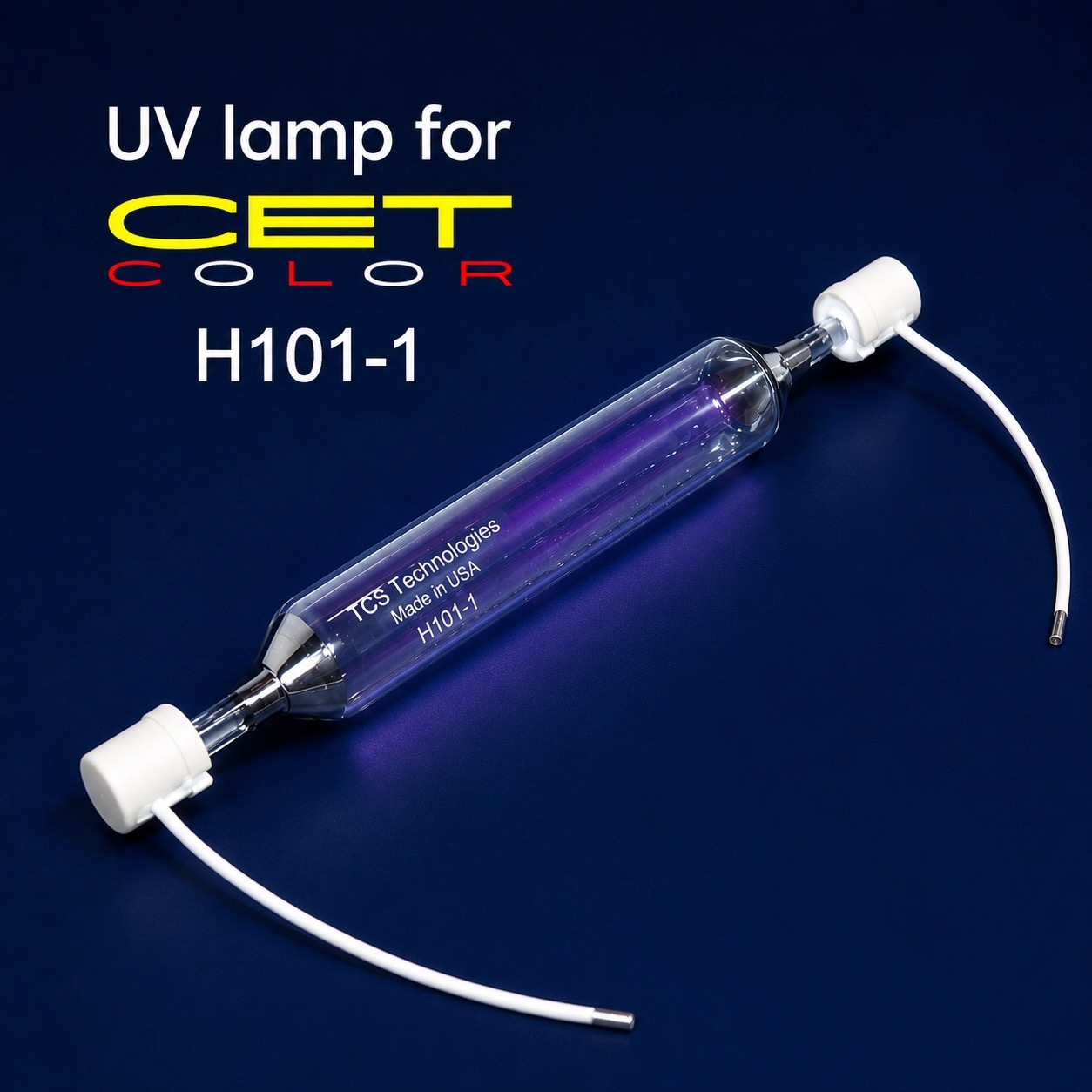 CET H101-1 replacement UV curing lamp manufactured by TCS Technologies