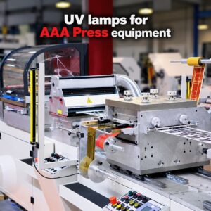 UV curing lamps for AAA Press equipment from TCS Technologies