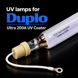 Replacement UV curing lamp for Duplo Ultra 200A UV Coater