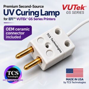 VUTEk GS Series replacement UV curing lamp with OEM ceramic connector